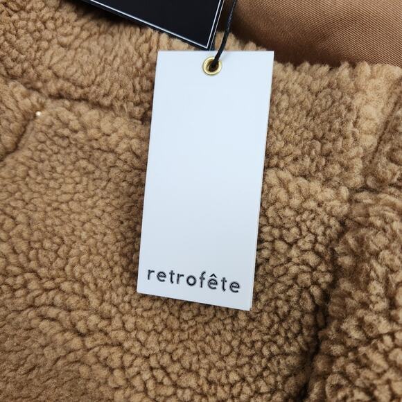 Retrofete Amelio Teddy Mini Skirt Brown Size Large NWT - Picture 9 of 11